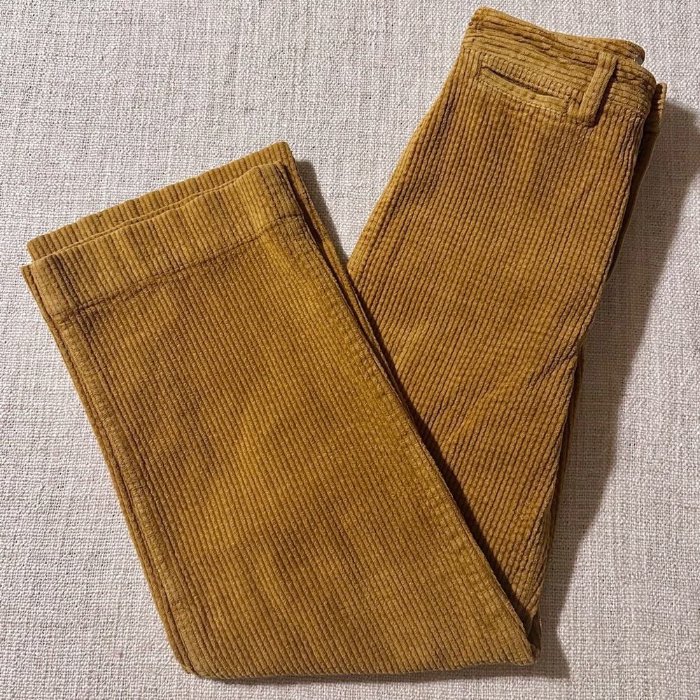 MADEWELL Slim Emmett Wide-Leg Crop Pant Corduroy Academia Old Money Preppy Wm 23 - Picture 3 of 16